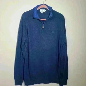 Southern Tide Men’s 1/4 Zip Sweater Size Large Alpaca Wool Blend Casual Classic